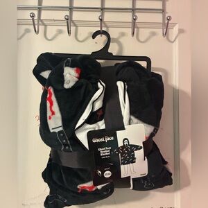 Ghost Face Mask Hooded Blanket